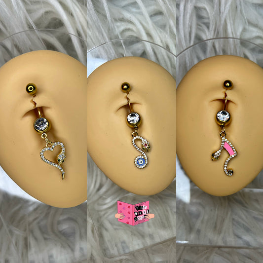 “Slithering Snake “ Belly Ring