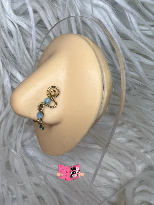 “Aqua” Nose Cuff